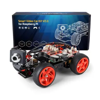 SunFounder App kaugjuhitava Roboti Vaarika Pi Mudeli 4B 3B+ B,Smart Video autokomplekti koos Kaamera
