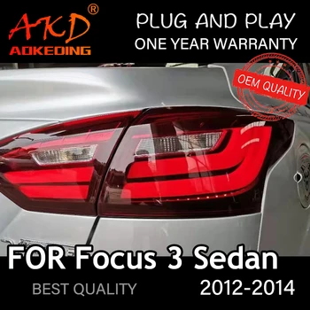 Saba Lamp auto Ford Focus Sedaan 2012-2014 LED tagatuled Udutuled Päevasel ajal Käivitada Tuled PÄEVATULED Tuning Fookus 3 Auto Tarvikud