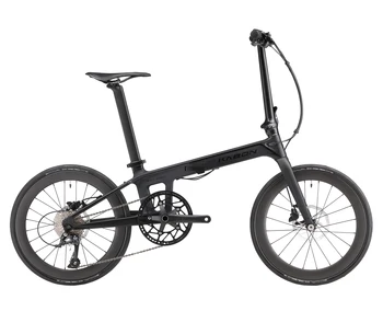 KABON Uus Uuendada 20INCH Folding Bike Carbon Fiber Raam, ketaspidur Jalgratta Süsiniku Rattapaari 9 speed Mini City Bike 0