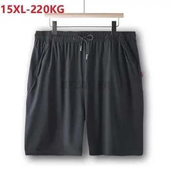 suvel lühikesed püksid meeste pluss suurus 12XL 10XL 11XL 9XL meeste vabaaja püksid taskud mõõdus püksid lahti safari stiilis püksid puuvill 0