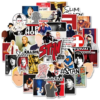 10/50tk, Hip-Hop Räppar Eminem Kleepsud Sülearvuti Notebook Rula Mootorratta Auto Graffiti Veekindel Kleebis Kleebised Pack 0
