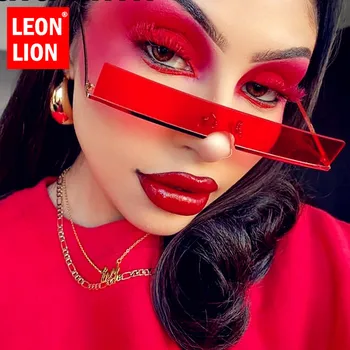 LeonLion 2021 Väike Päikeseprillid Naistele Rimless Klaasid Naised/Mehed Punk Brändi Disainer Päikeseprillid Naistele Retro Prillid Hip-Hop 0